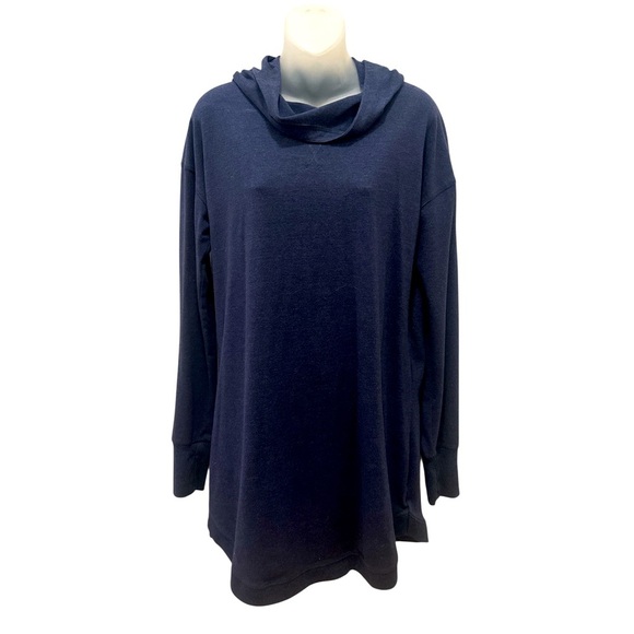 Tek Gear Cowl Neck Sweatshirt Athleisure Sweatshirt Dress Blue Medium M - Picture 1 of 3